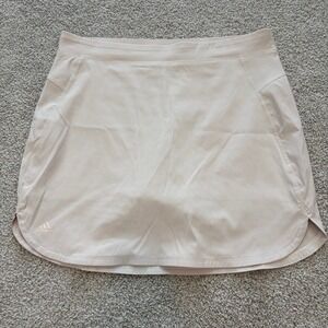 Adidas Golf Skort Womens 4 Beige Khaki Built in Shorts Tennis Pickleball Active